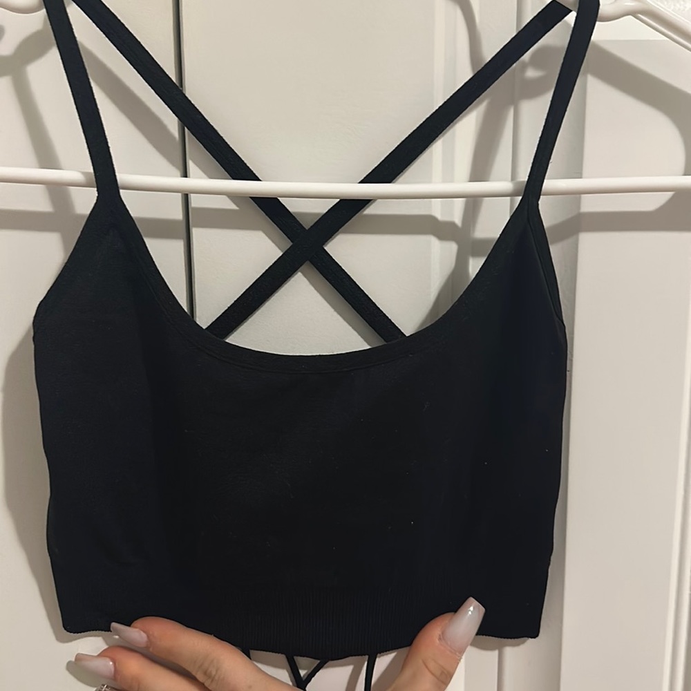 NVGTN Black Strappy Bralette